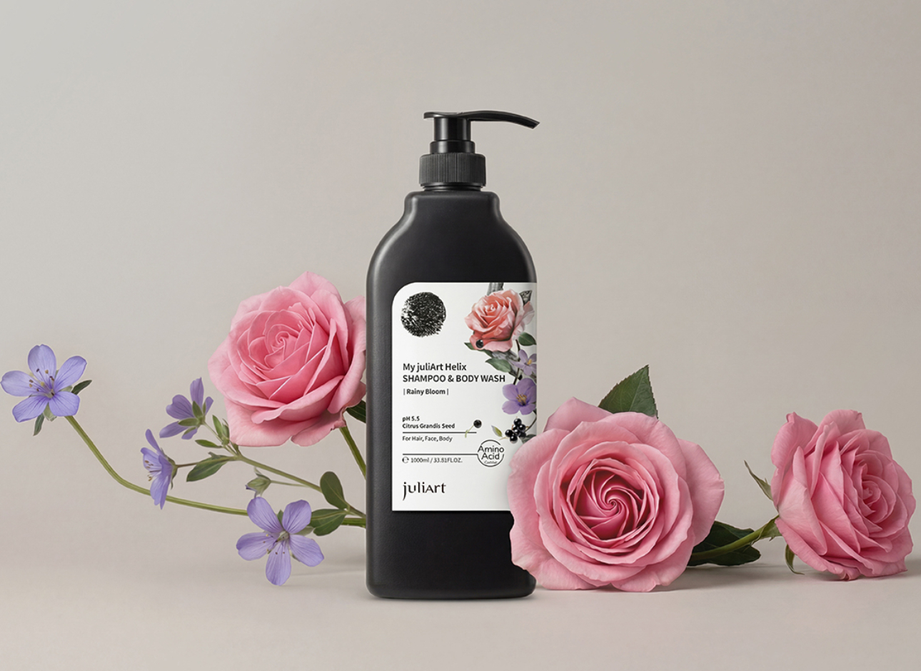 My juliArt Helix 3in1 洗髮沐浴露年度新香:雨中花影