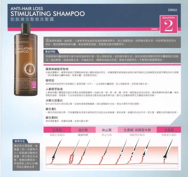 防脱髮激活髮根洗髮露 500ml (Step 2)