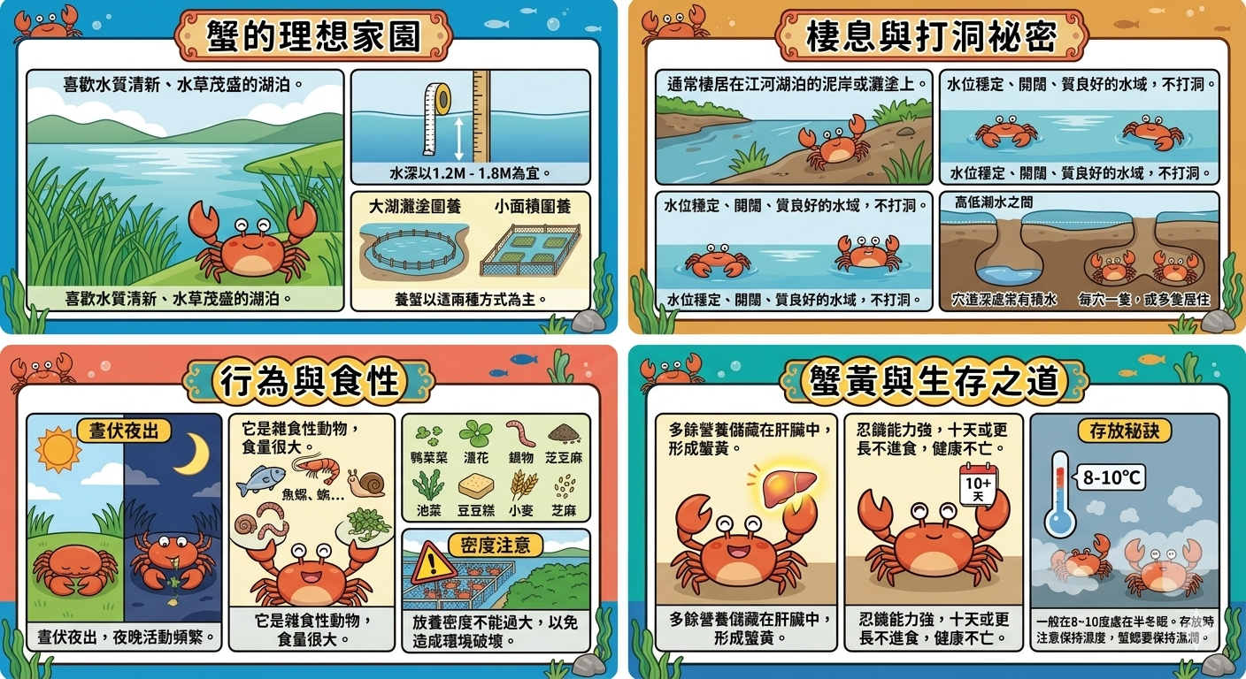 大閘蟹生長環境