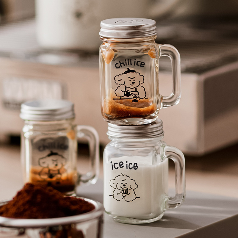 《6661》小狗濃縮咖啡分裝玻璃杯35ml