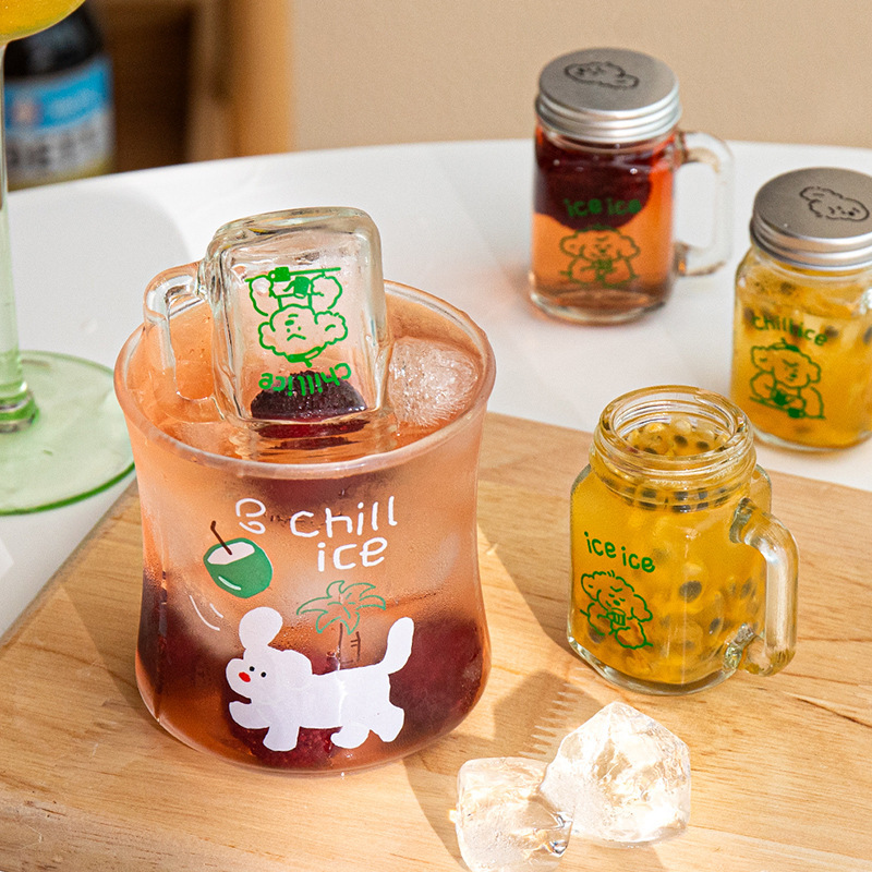 《6661》小狗濃縮咖啡分裝玻璃杯35ml