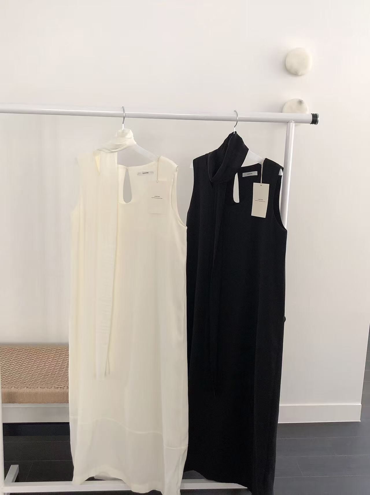 LB6014 度假風圍巾背心連身裙