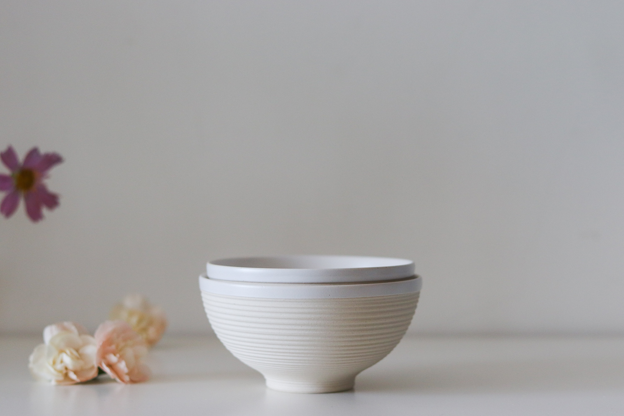 日本 EDITIONS 祥風窯 千段白 飯碗 小缽