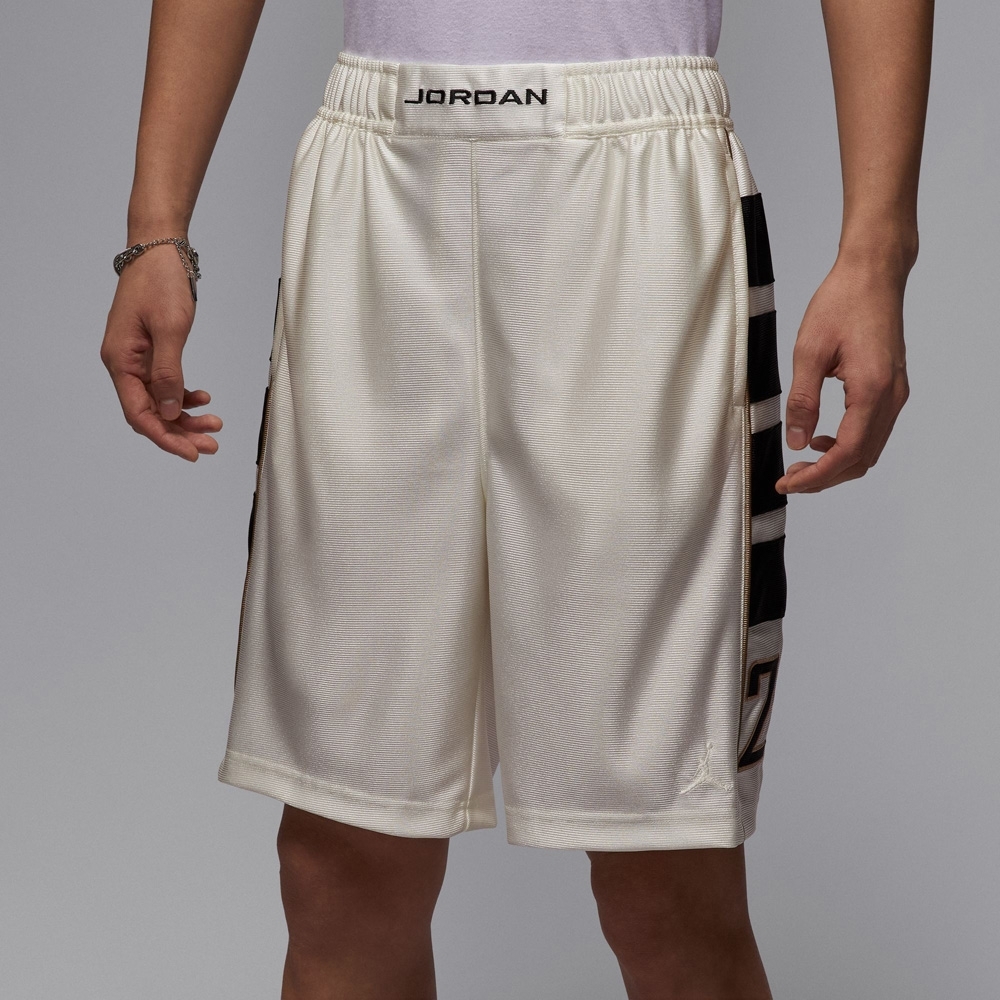 NIKE 短褲 AS M J BRK CAT SCRATCH SHORT 米黑色 運動 籃球褲 男 HV0561-133