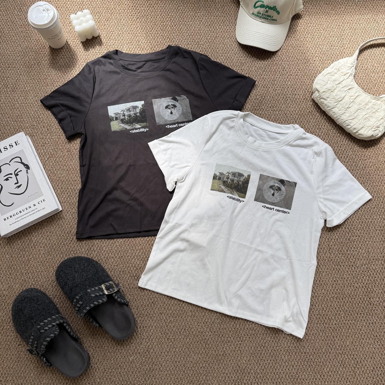 2054 美式小復古照片字母短T 2054(R)