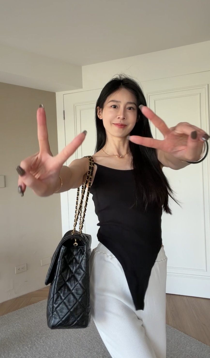 ｜韓國｜極簡細肩帶連身背心