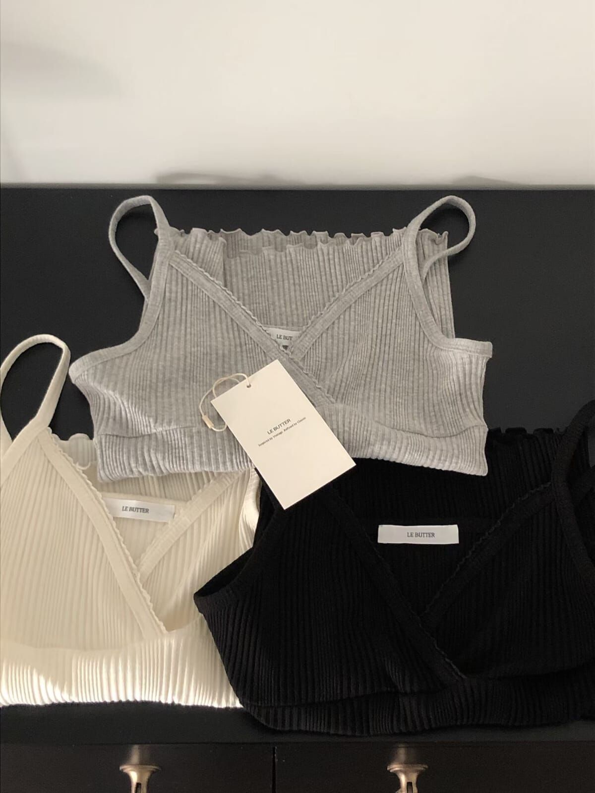 LB6025 坑紋吊帶背心