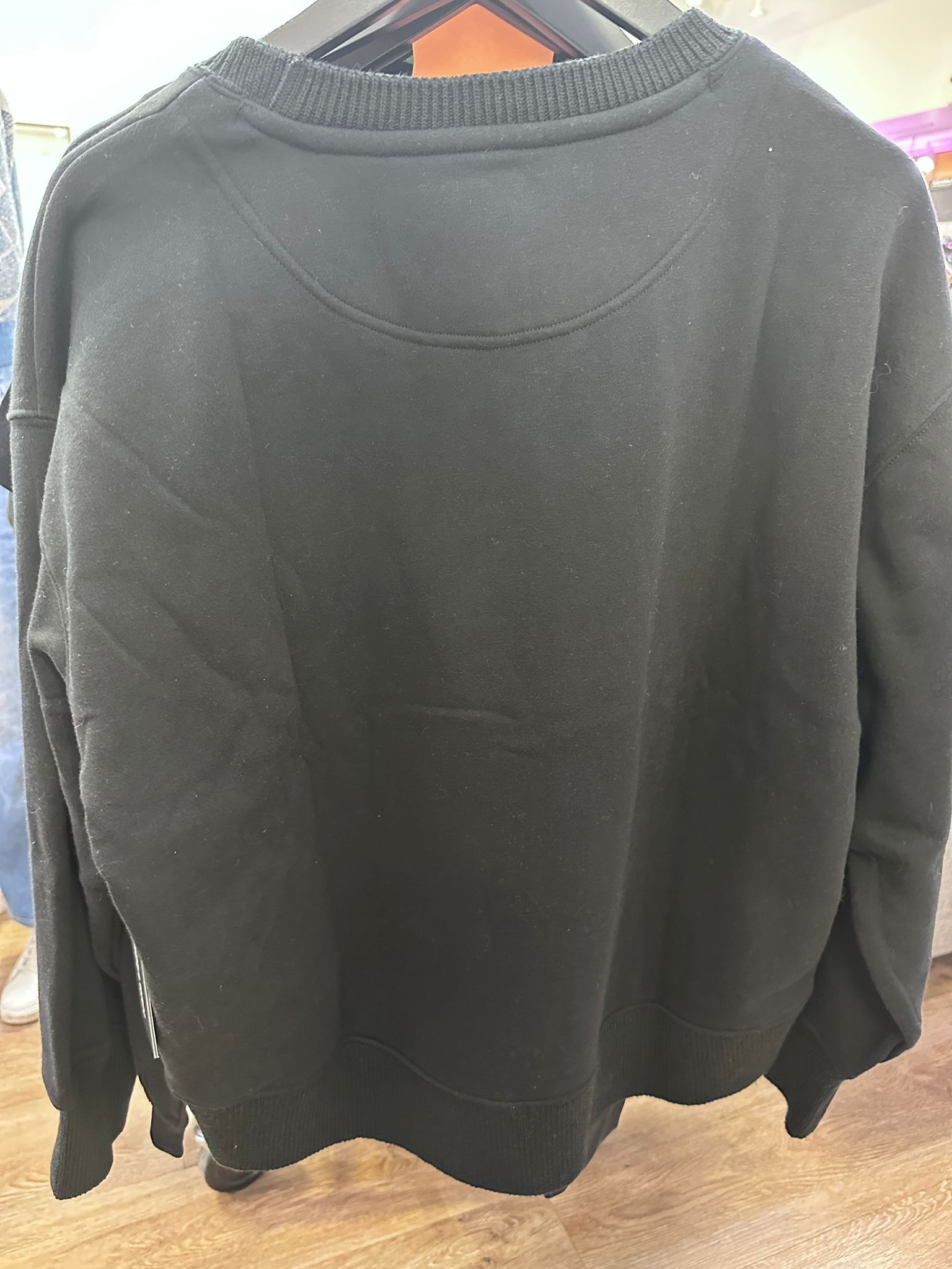 RT58 KL 貓貓 黑色薄長袖衛衣 Choupette Crewneck Sweatshirt