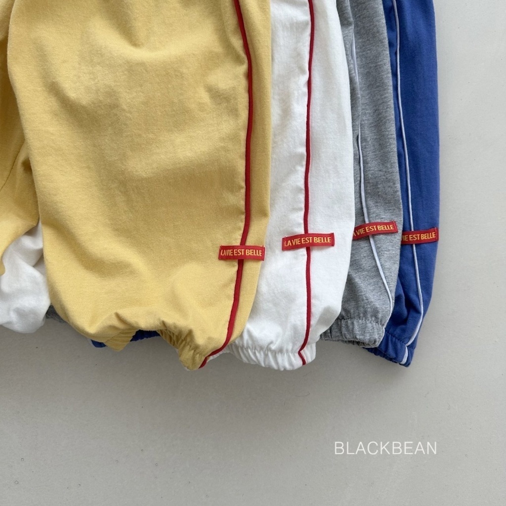 韓國🇰🇷BLACKBEAN 側線小標束口褲(BS-BM/S-XL)