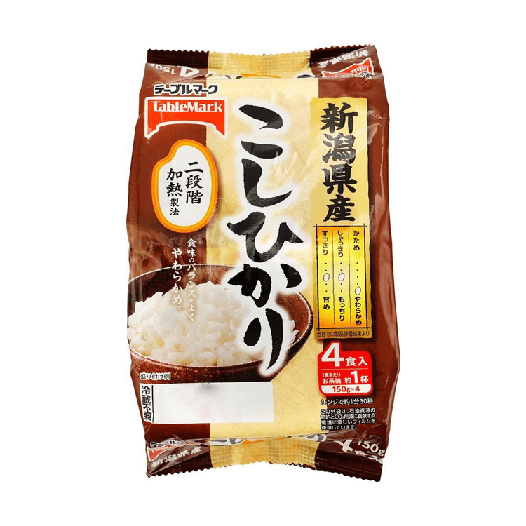 Microwable Rice Japan 日本 微波用米飯(四包)Microwavable Rice
