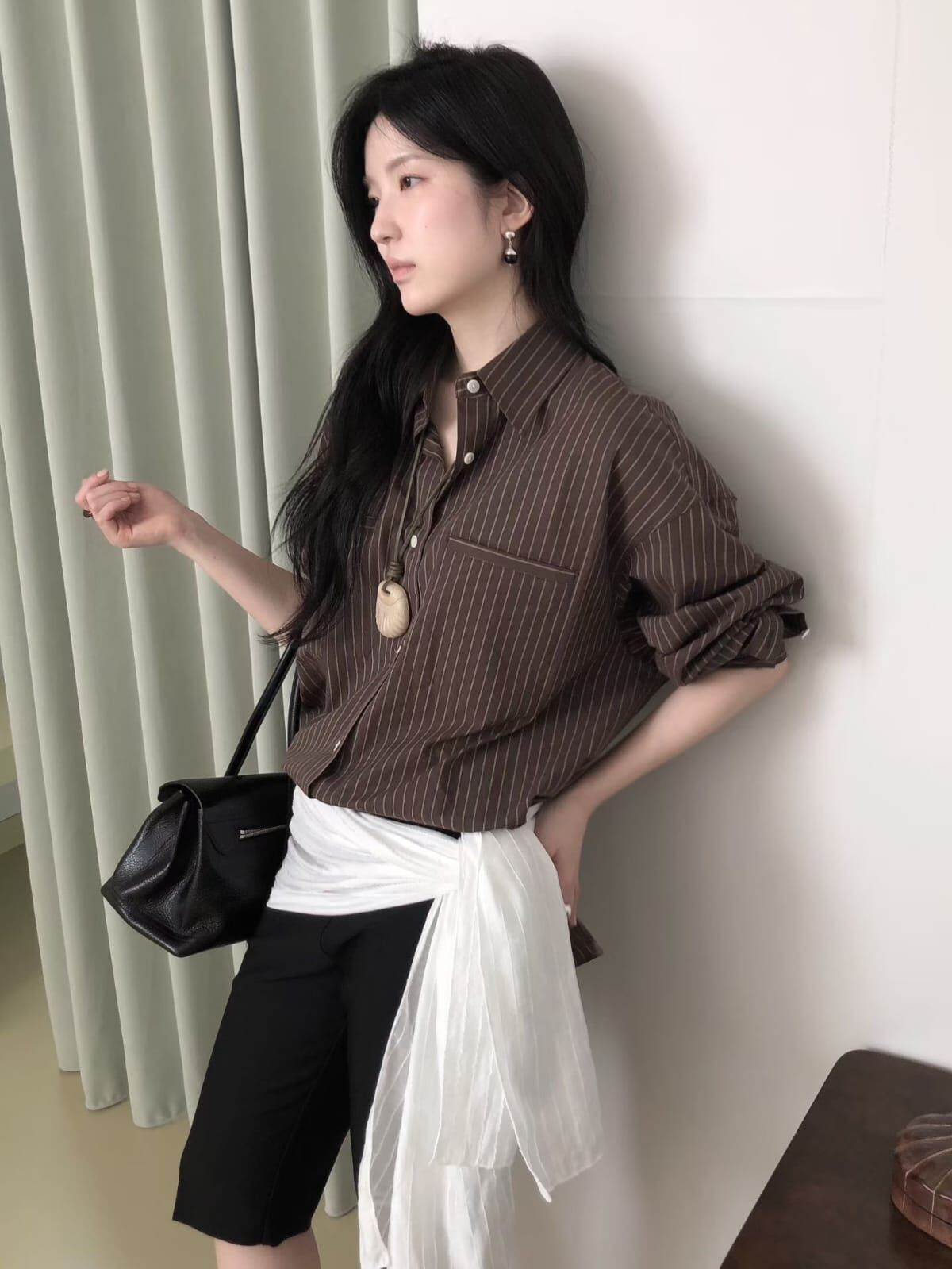 LB6029 直線紋襯衫