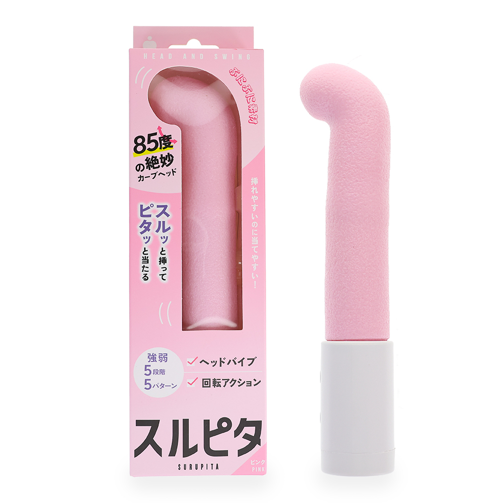 PRIME - SURUPITA 上彎型震動迴旋擺動G點按摩棒 粉色