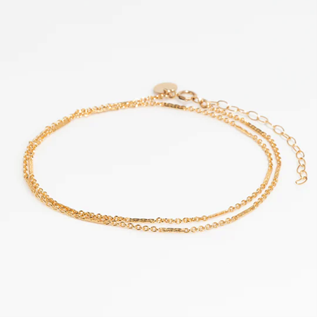 1YA0326-267 [YAY PARIS] Sana Bracelet Necklace Laminated Gold #810sichg100 (EU)