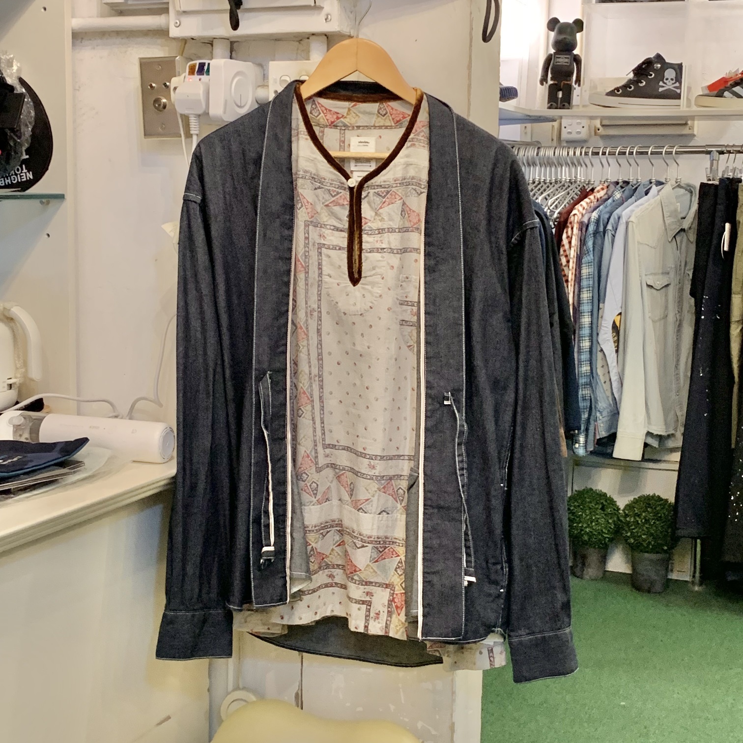 LAST PCS: VISVIM SOCIAL SCULPTURE LHAMO SHIRT ONE WASH - INDIGO SIZE 3 IN STOCK NOW (現貨發售中)