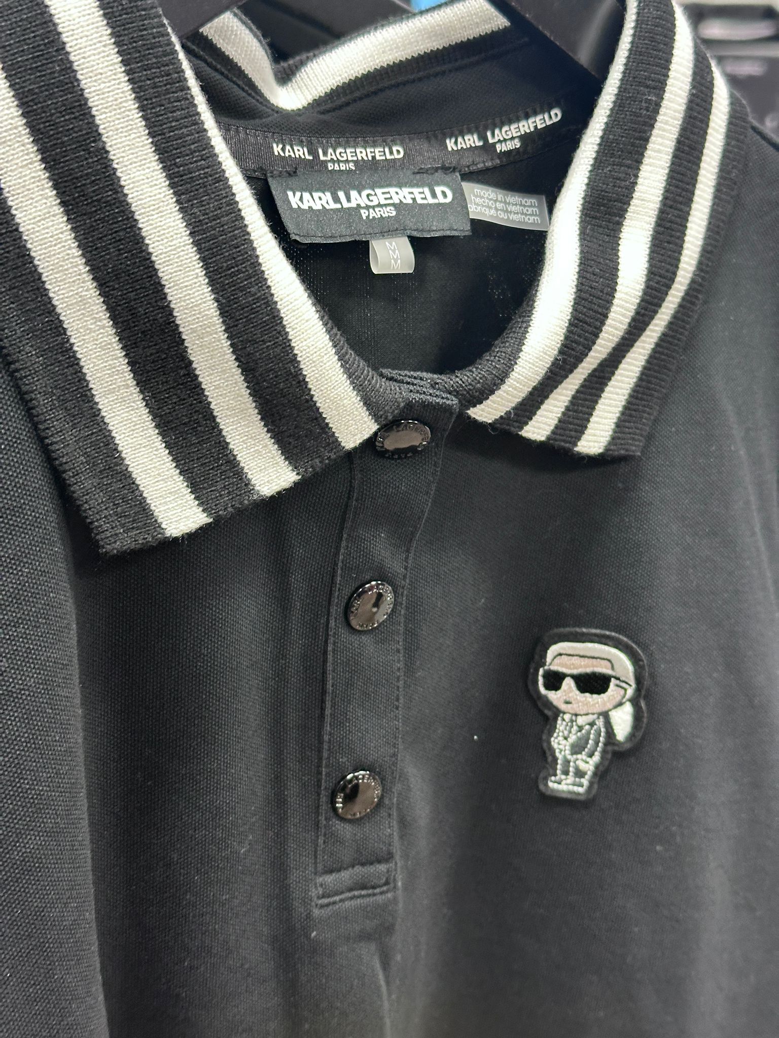 RT69 KL 黑色Polo短袖衫 Choupette Patch Sport Polo