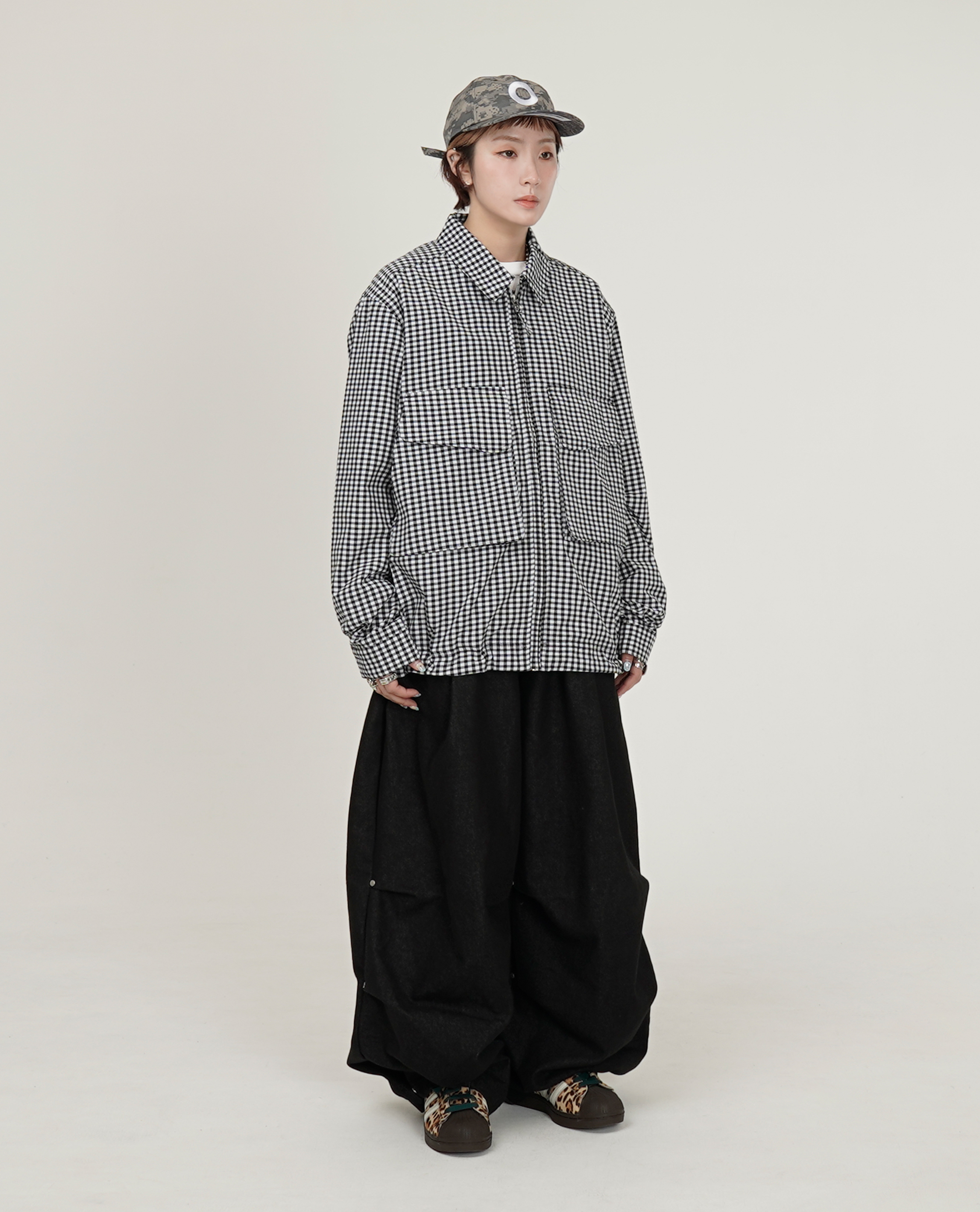 POP TRADING COMPANY Pop Gingham Boxer Overshirt - 26SS