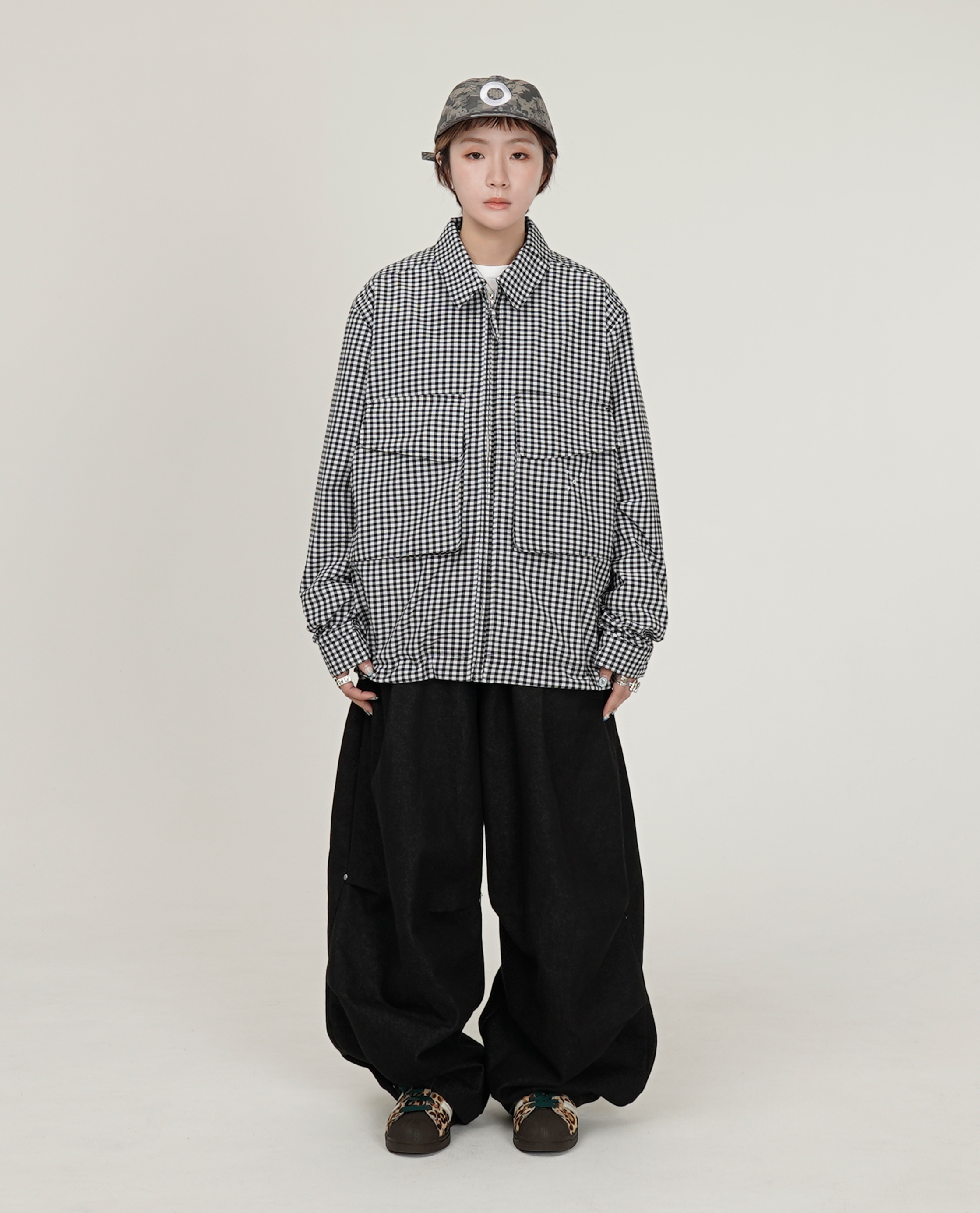 POP TRADING COMPANY Pop Gingham Boxer Overshirt - 26SS