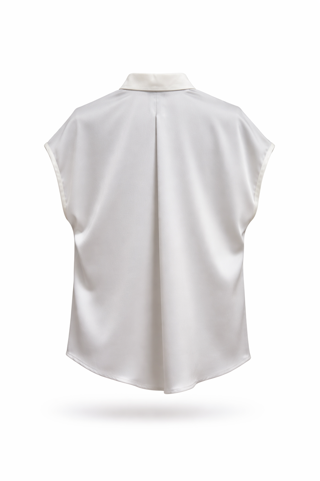 Purotatto 雙色絲襯衫背心(灰白)