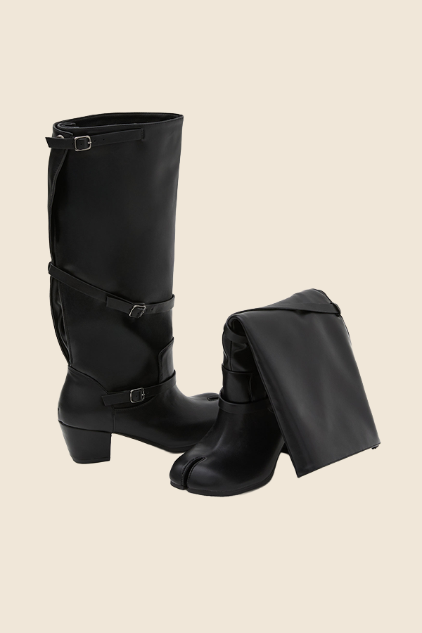 PAES - 寬版TABI 長靴 經典黑