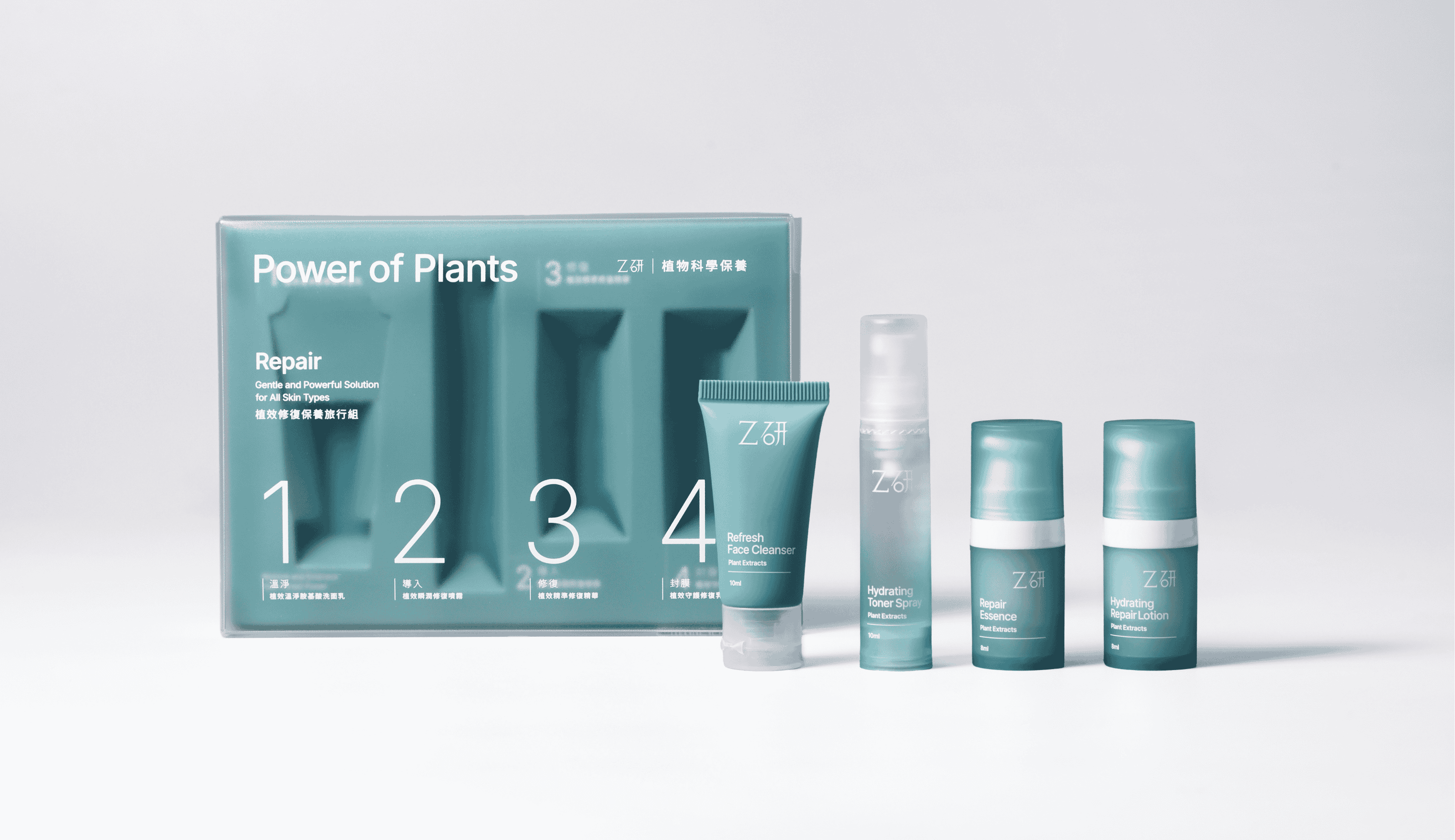 Z研,植效修復旅行組,植物科學保養,旅行保養組,敏感肌修復,抗老修復組