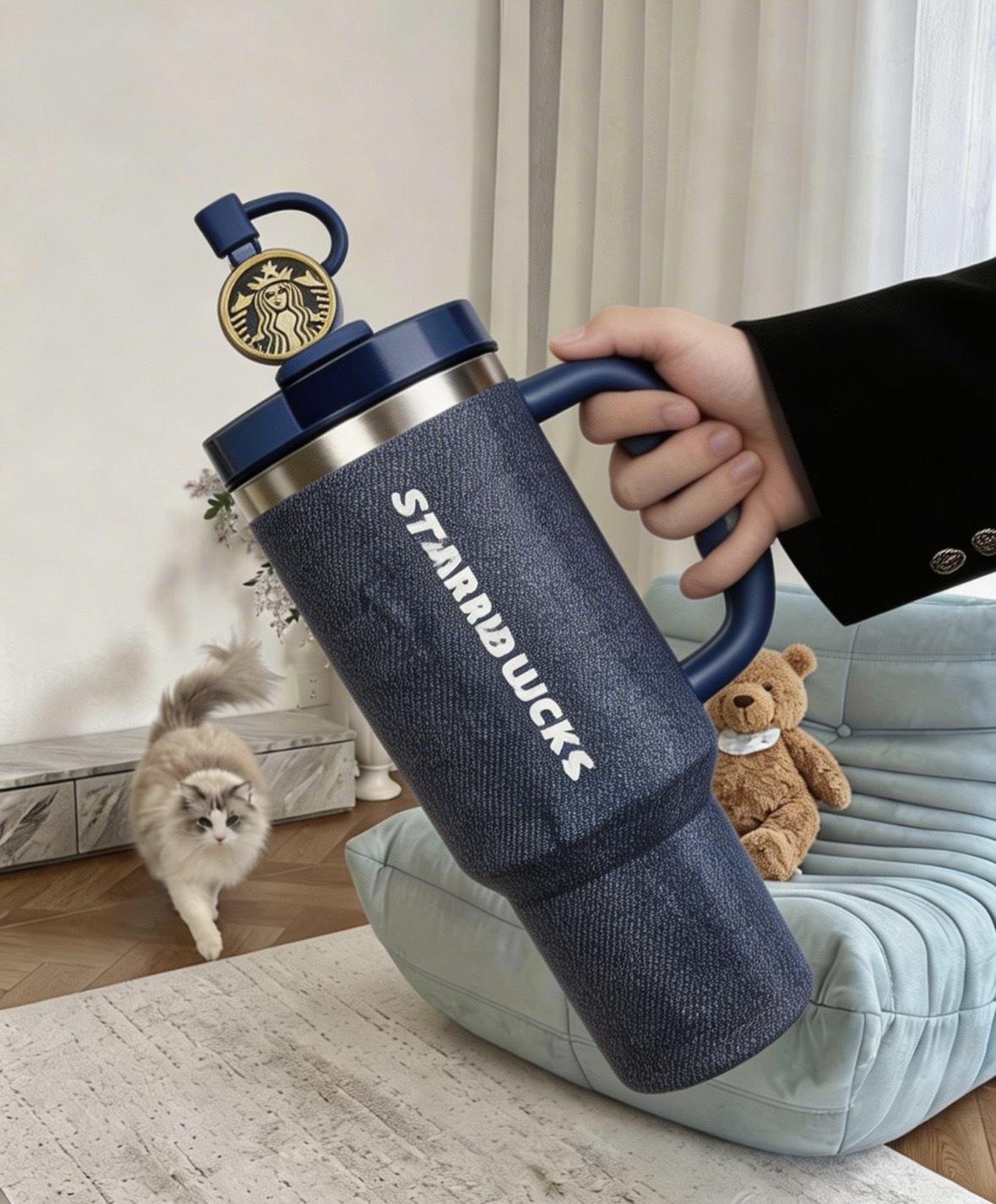 Starbucks 星巴克 x Stanley 聯名款 丹寧星咖系列 吸管杯 保溫杯/預購