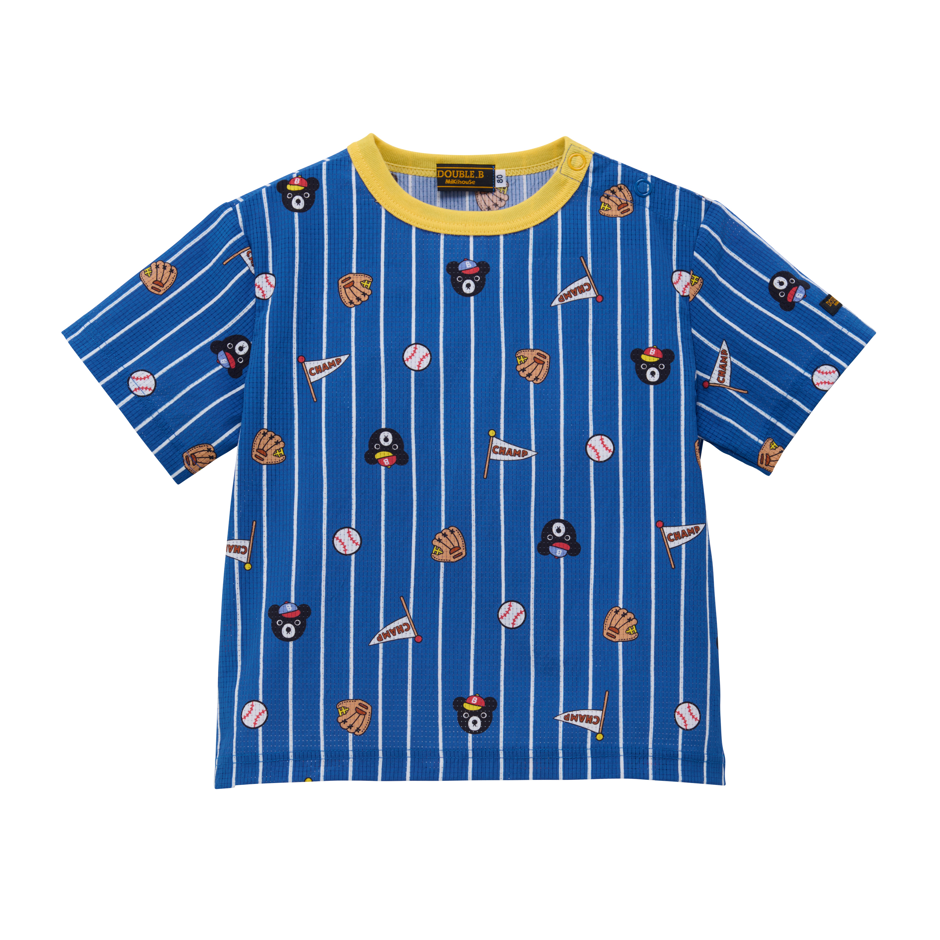 DOUBLE_B 棒球Dot Air短袖T恤+六分休閒褲-組合