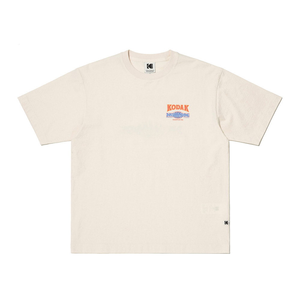 XE002 KODAK Snow Wash Graphic Short Sleeve T-shirt