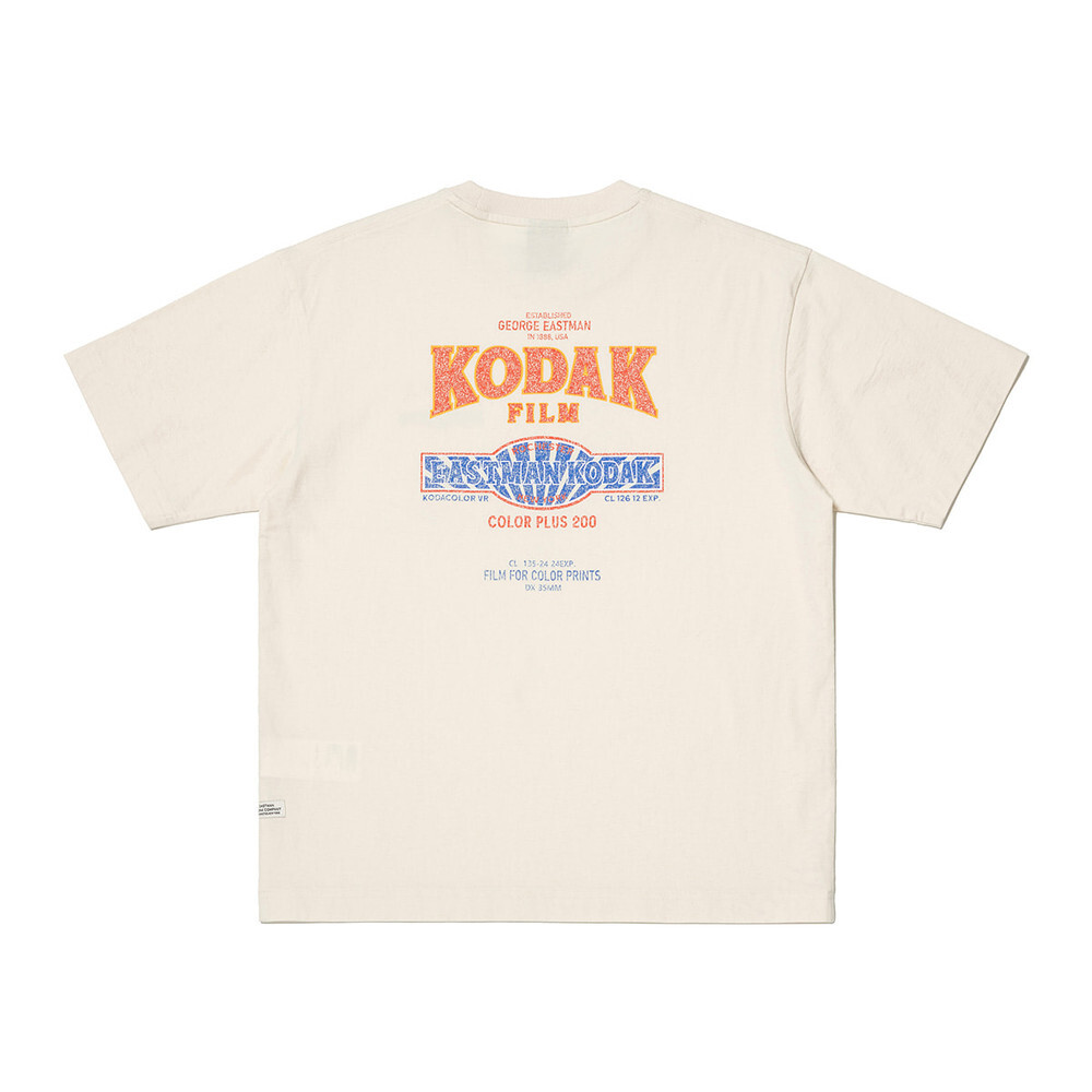XE002 KODAK Snow Wash Graphic Short Sleeve T-shirt