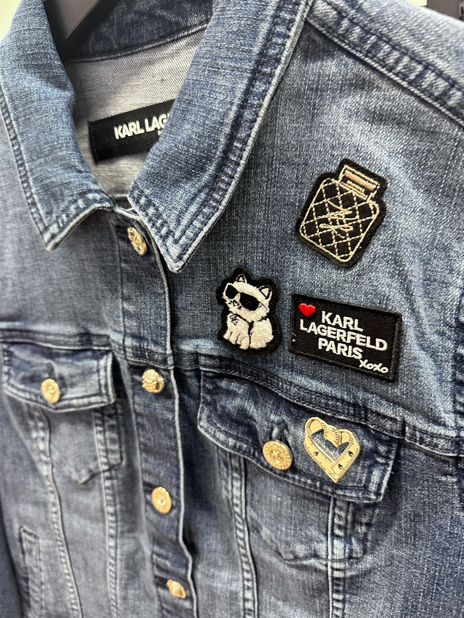 RT77 KL 貓貓圖章牛仔外套 Denim Jacket with Patches