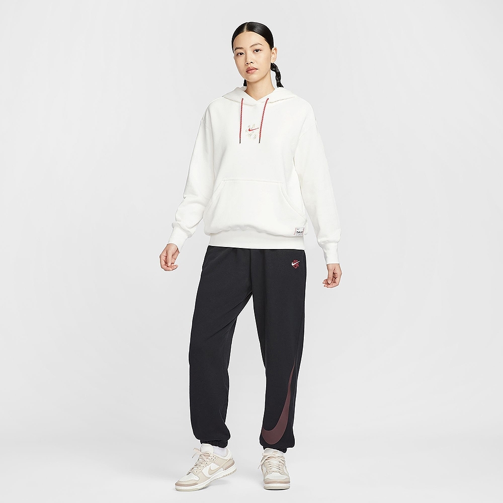 NIKE 長褲 AS W NSW HR OS PANT 黑色 CNY 新年 縮口 棉褲 女 HV8463-010