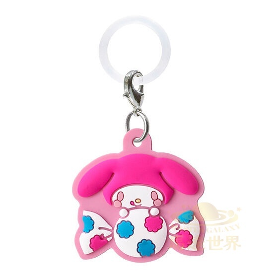 BANDAI 扭蛋-PEKO x SANRIO 吉祥物鑰匙扣-My Melody