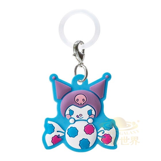 BANDAI 扭蛋-PEKO x SANRIO 吉祥物鑰匙扣-Kuromi