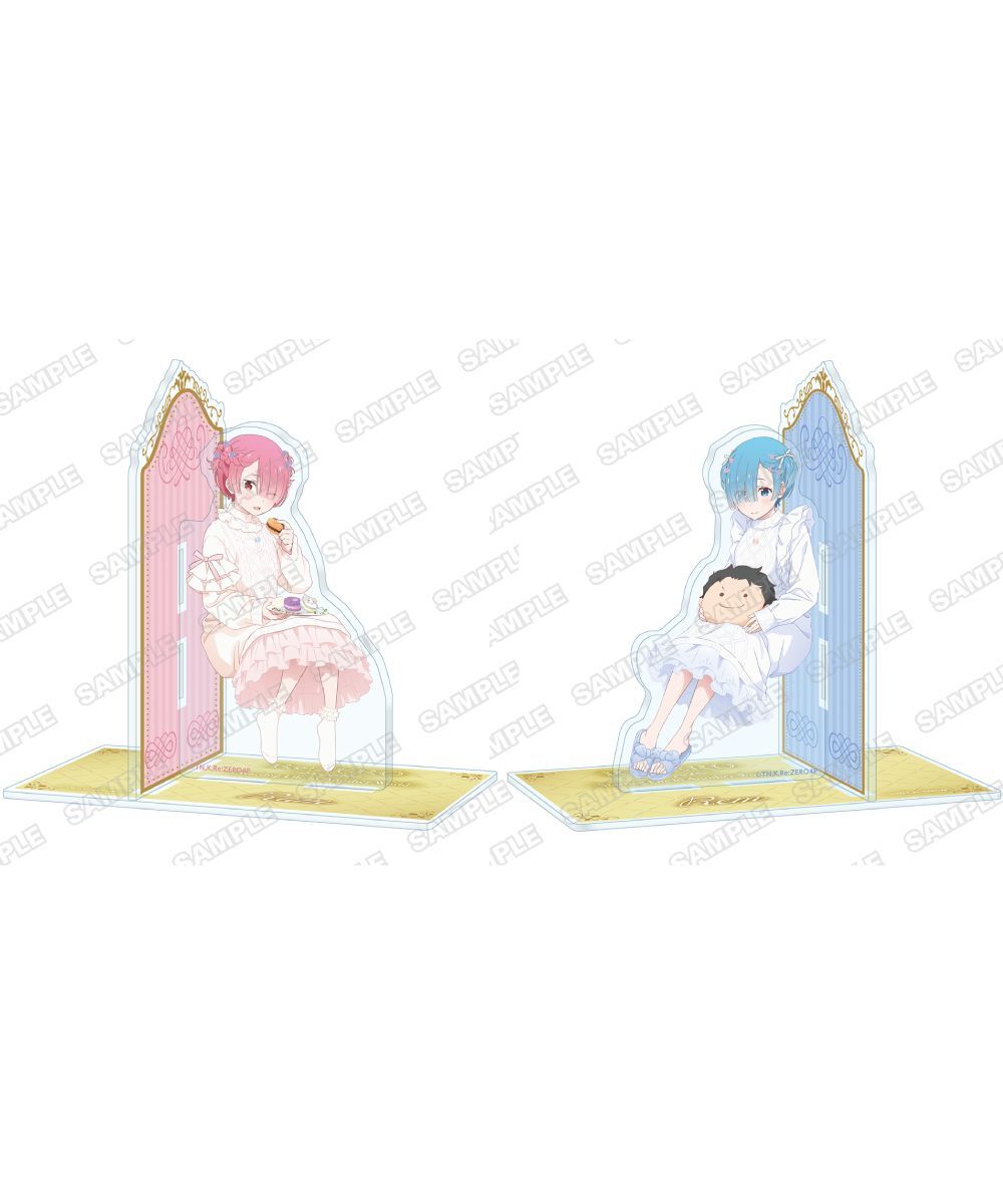 預購-『Re:從零開始的異世界生活』壓克力書擋 Re:從零開始拉姆與雷姆的誕生日生活2026ver. 系列【日本進口精品】