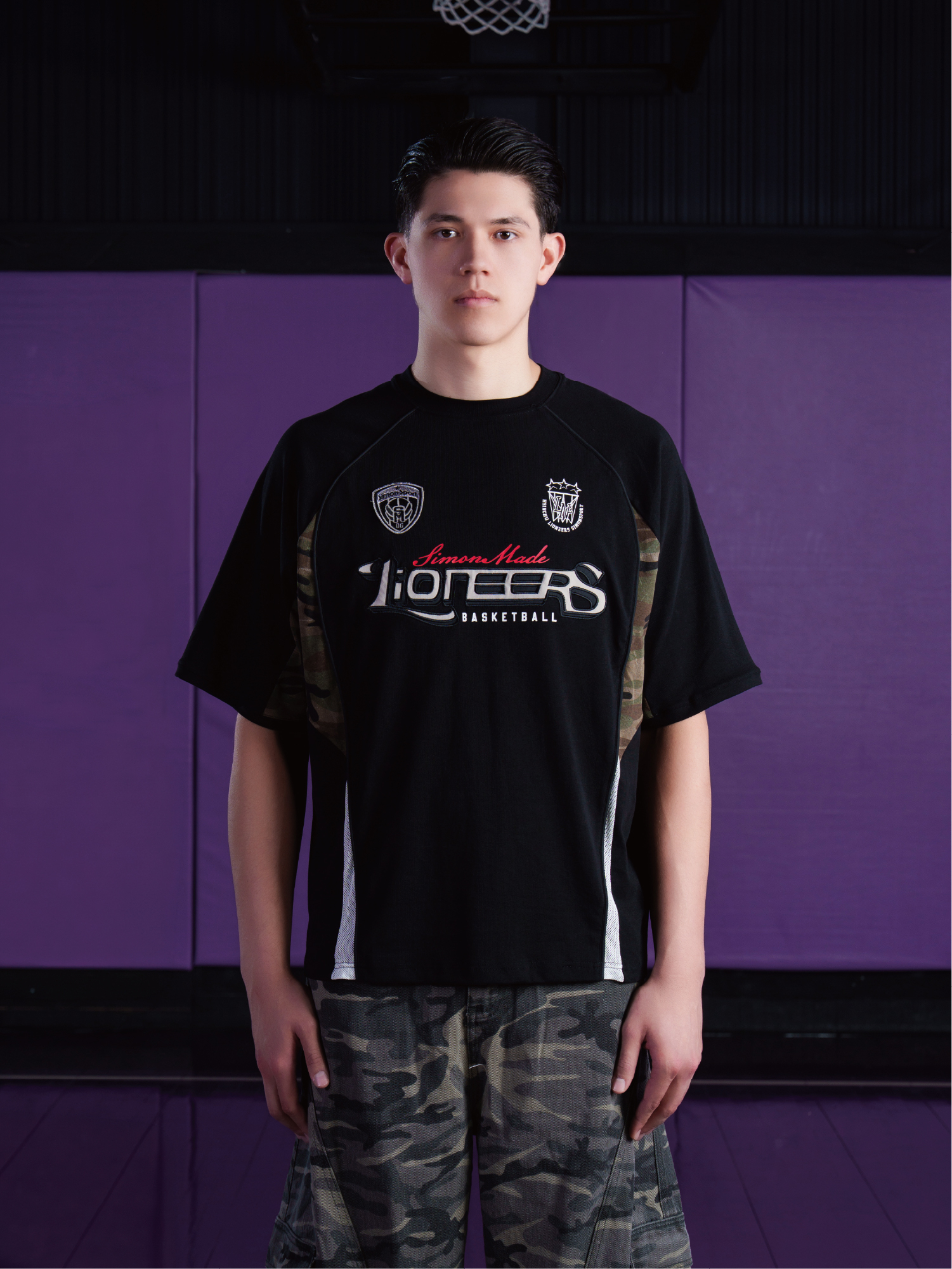 新竹攻城獅 X SIMON LN-2504 FAST BREAK 迷彩 網眼 拼接 球衣