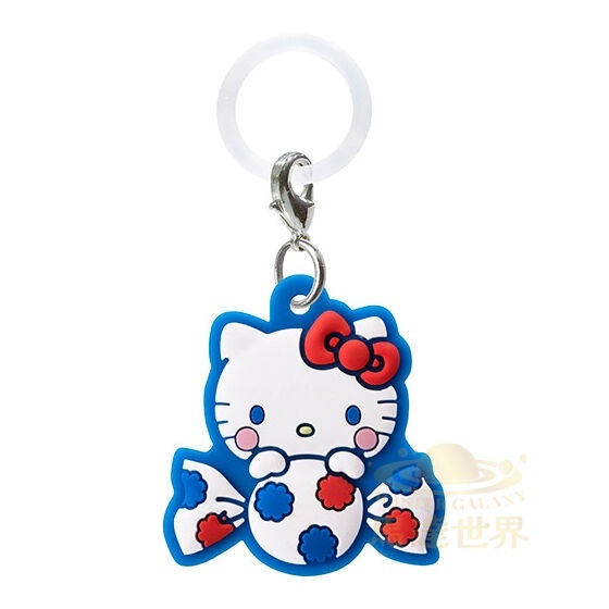 BANDAI 扭蛋-PEKO x SANRIO 吉祥物鑰匙扣-Hello Kitty