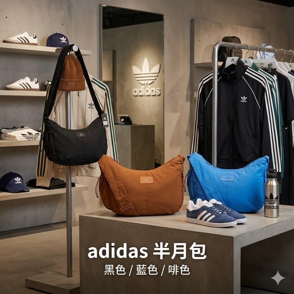 【預購】adidas K032602 Crescent半月包