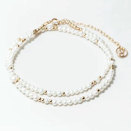 1YA0326-277 [YAY PARIS] Bracelet Queen Necklace Cultured Pearl Laminated Gold #800tpqu101 (EU)
