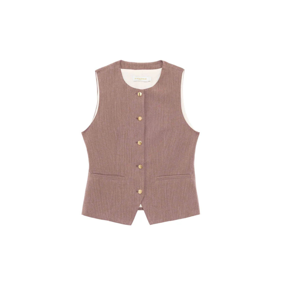 1LP0327-014 [LA PETITE ETOILE] Veste Vrenz Marron #VRENZ-V112611S0A/16-MARRON (EU)
