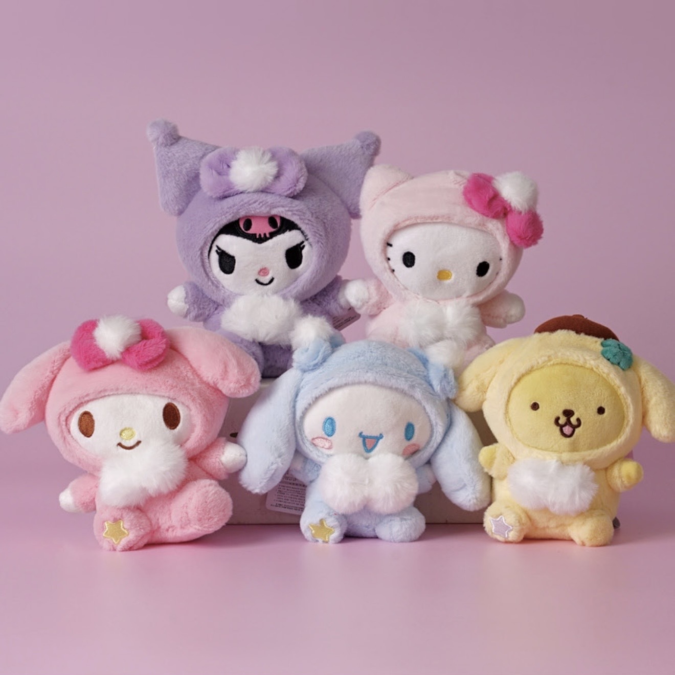 SANRIO 三麗鷗 星星睡衣系列 絨毛吊飾 掛件 /預購