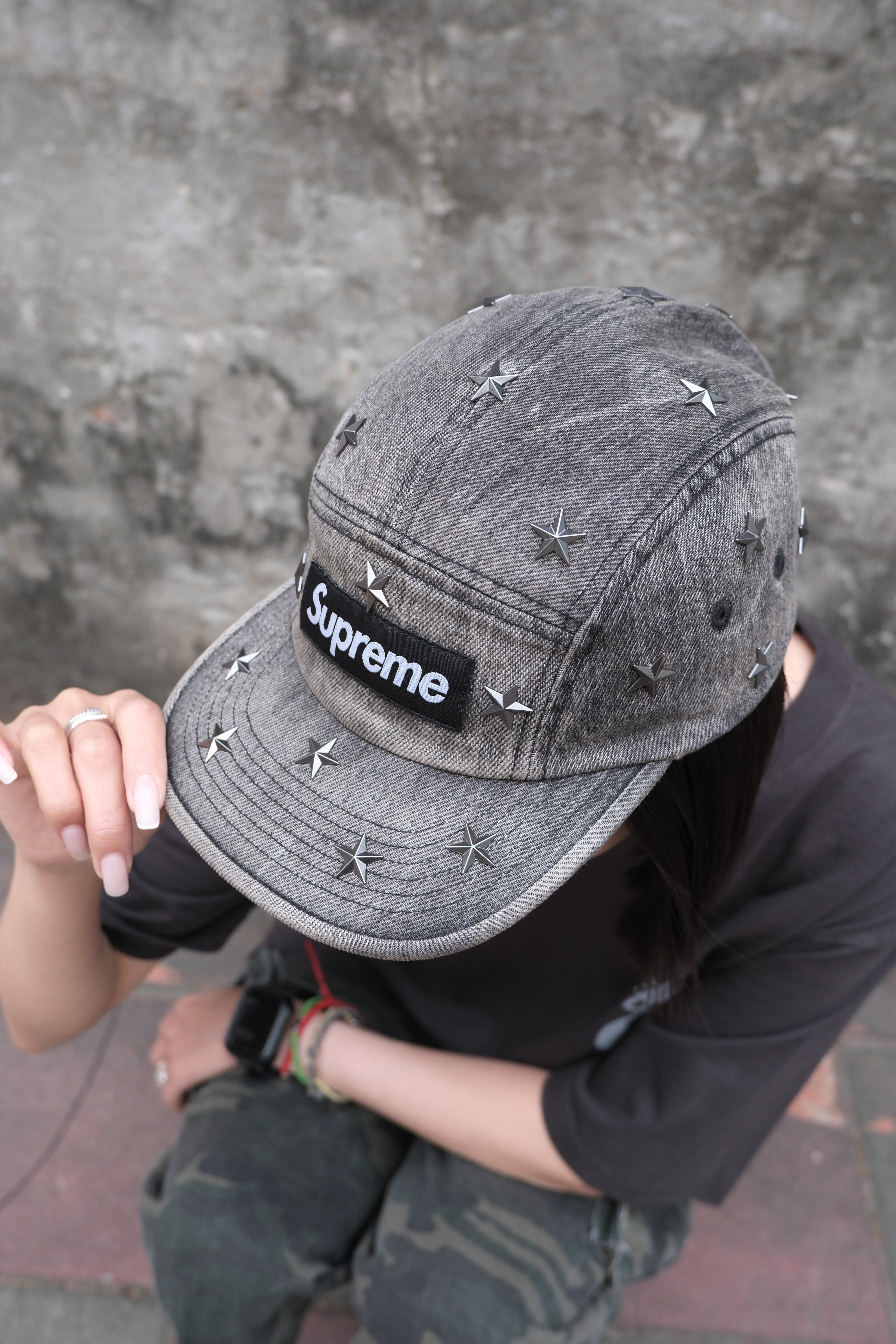 supreme 26SS Stars Studded Denim Camp Cap 2026SS 開季 金屬 卯釘 滿版 星星 帽子