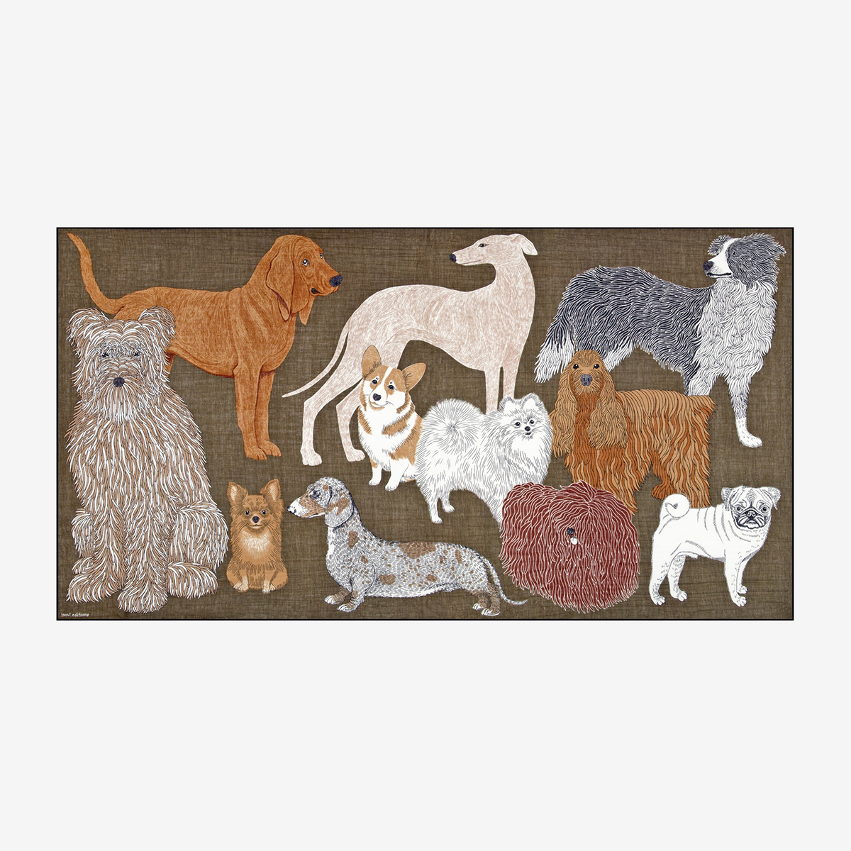 TOUTOU 純棉圍巾100 - 灰