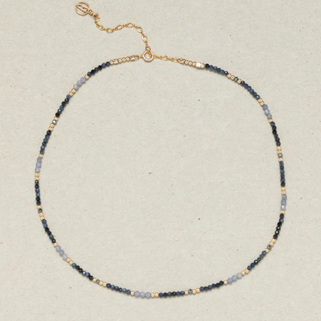 1YA0326-278 [YAY PARIS] Double Bracelet Queen Necklace Azure Laminated Gold #24SSC-800tpqu967 (EU)