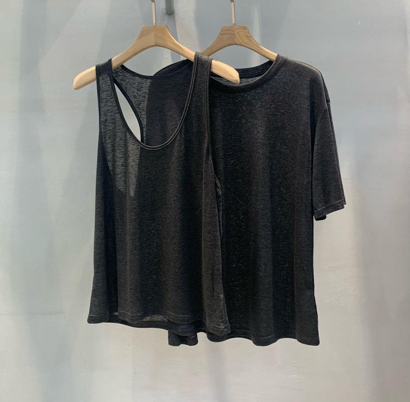 1L6011 兩件式背心疊穿T