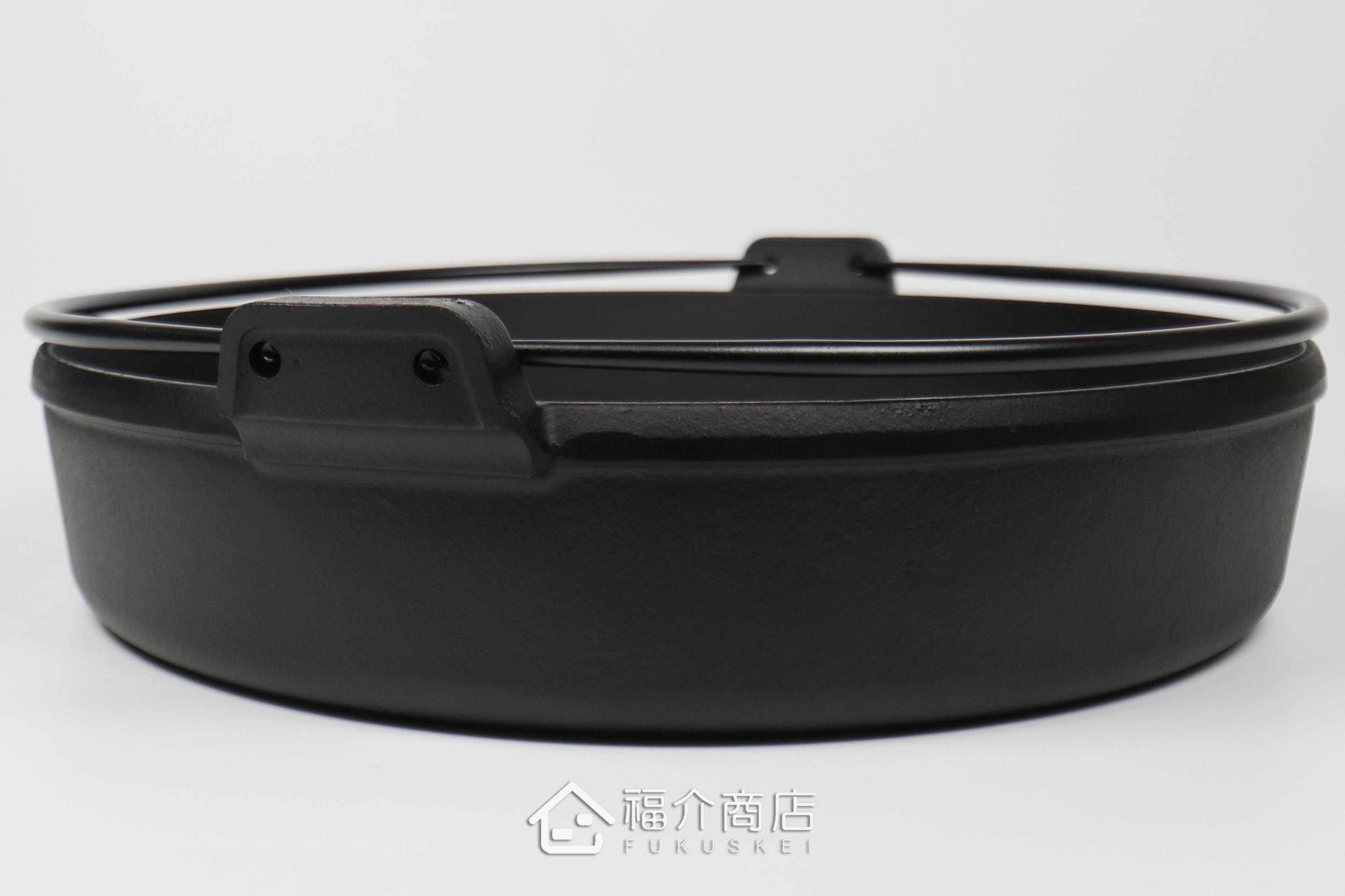 有提把26cm煮壽喜燒用的鑄鐵鍋