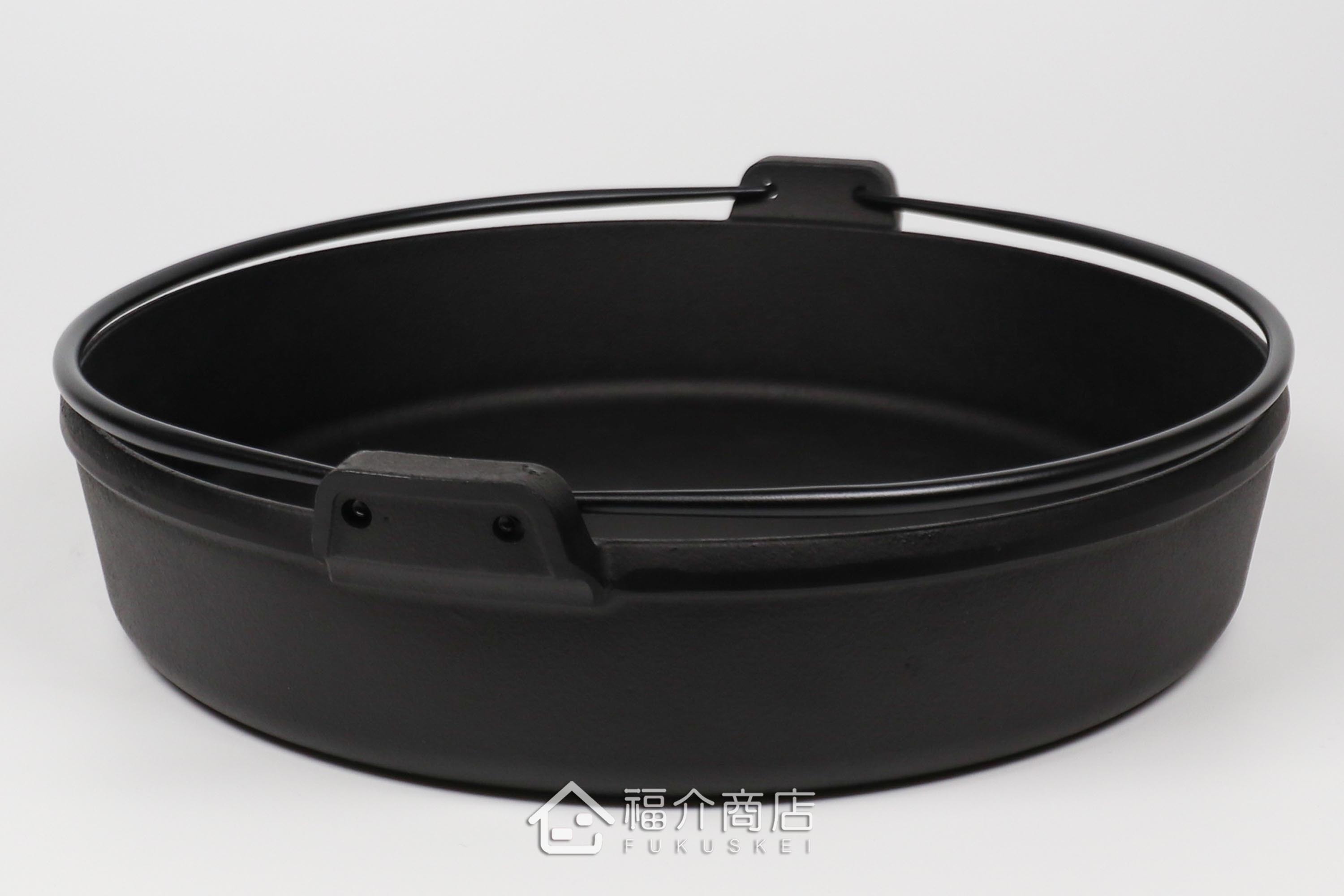 有提把26cm煮壽喜燒用的鑄鐵鍋