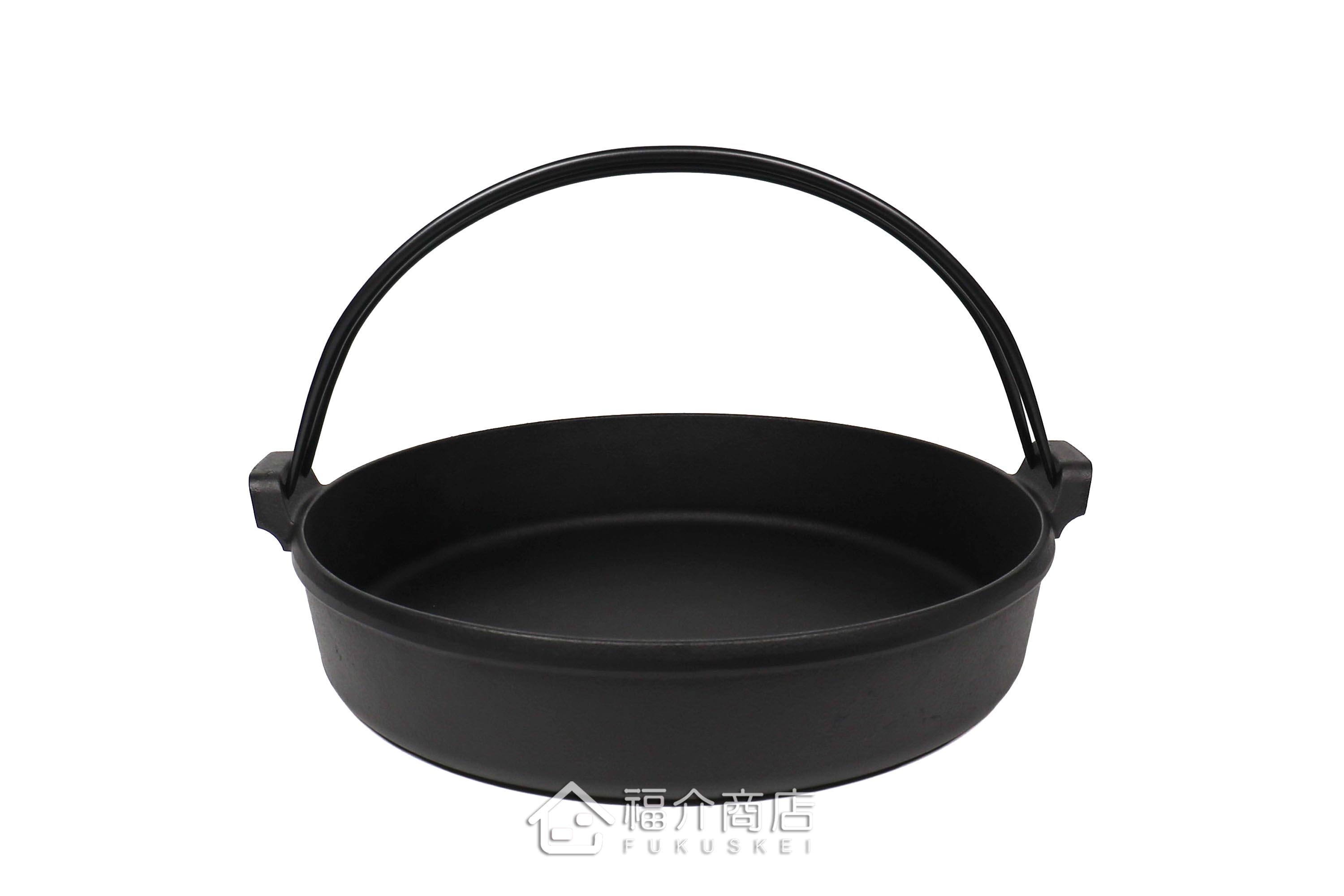 有提把26cm煮壽喜燒用的鑄鐵鍋