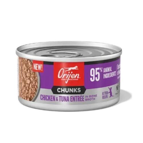 Orijen - 奢華鮮肉幼貓主食 雞肉吞拿魚 貓罐頭 85g