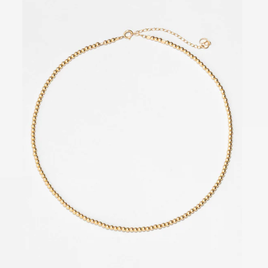 1YA0326-279 [YAY PARIS] Double Queen Necklace Bracelet Laminated Gold #24AHC-800tpqu100 (EU)
