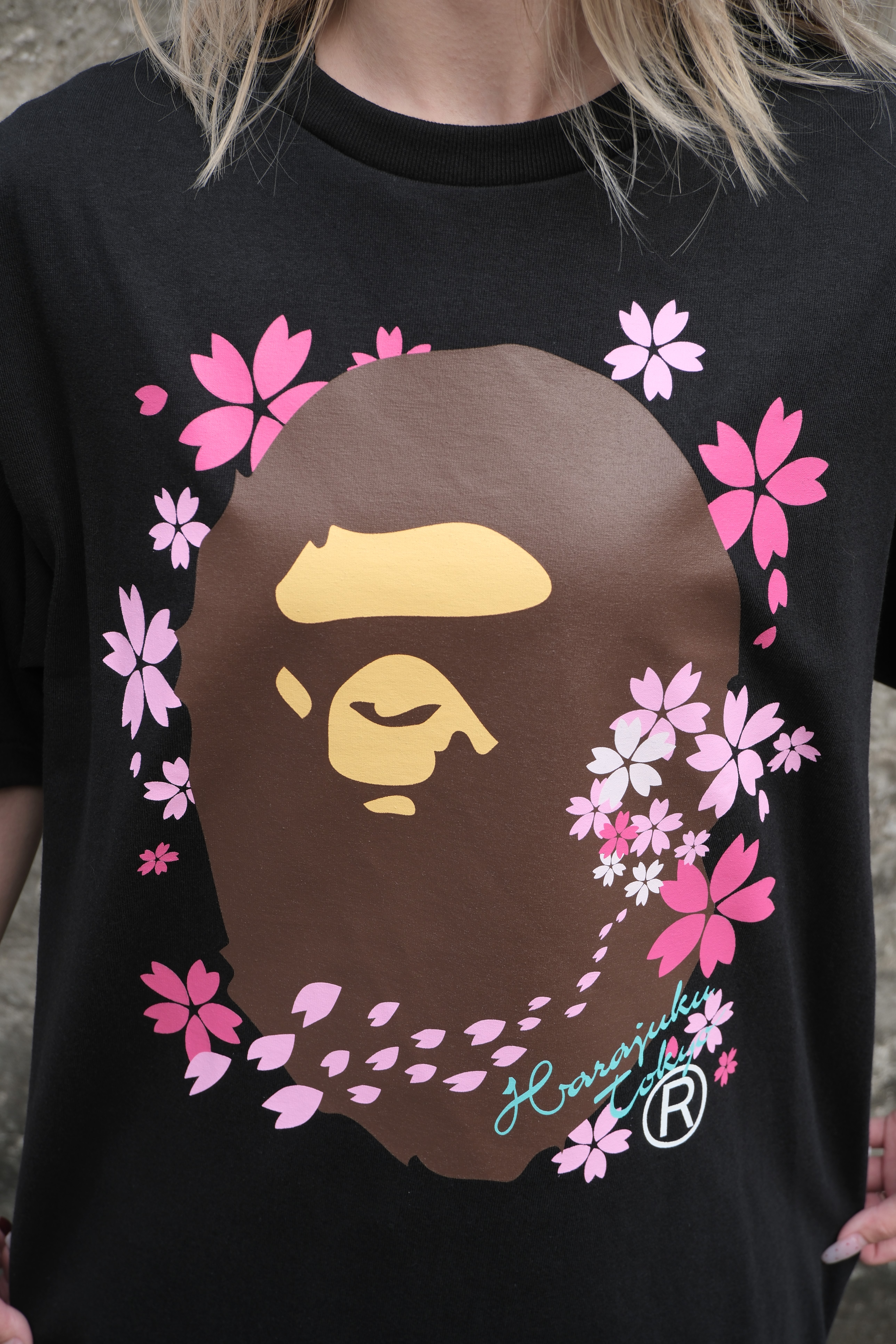 BAPE SS26 櫻花系列 SAKURA APE HEAD 大猿頭 短Tee 1M22110024