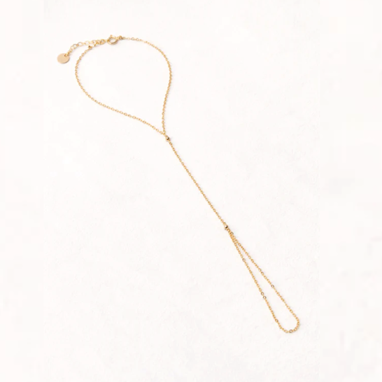 1YA0326-280 [YAY PARIS] Hand Jewel Chain Laminated Gold #18cnsi100 (EU)